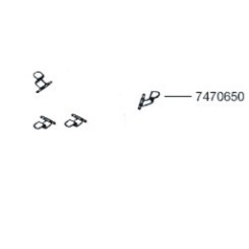 Eheim dekselveer voor 2211-2317 4 st.